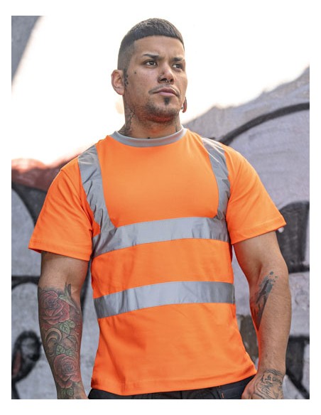 KOR-KXPCSHIRT-Heavy Duty Polycotton Hi-Vis T-Shirt Barcelona 2